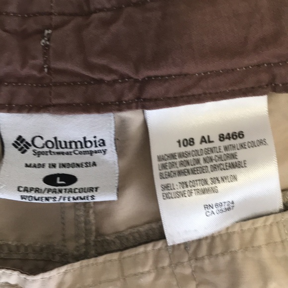 Columbia hiking pants Large. 70% Cotton. Tan. - Picture 4 of 4
